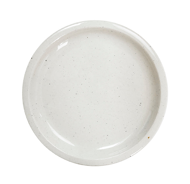 Assiette plate Réfectoire - Sable Brillant
