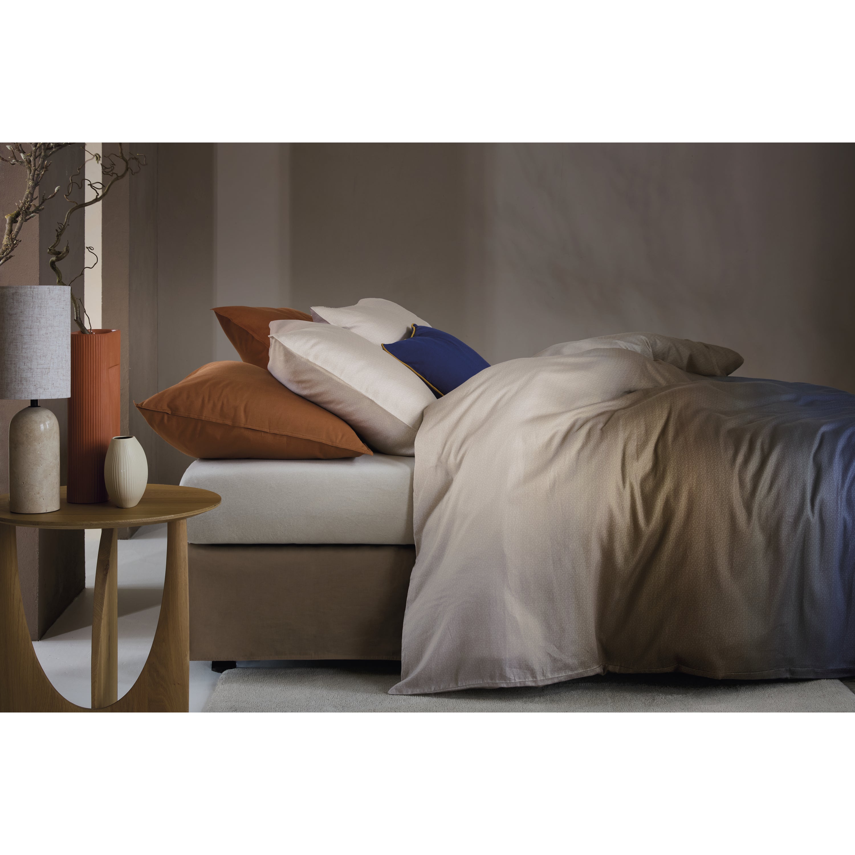 Beddinghouse Ruth Blauw Dekbedovertrek 200 x 200/220 cm