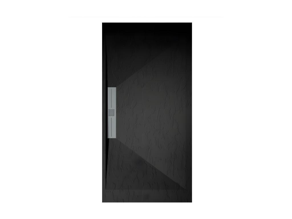 Plato de ducha pizarra EDIS NEGRO 80x110 cm rejilla color