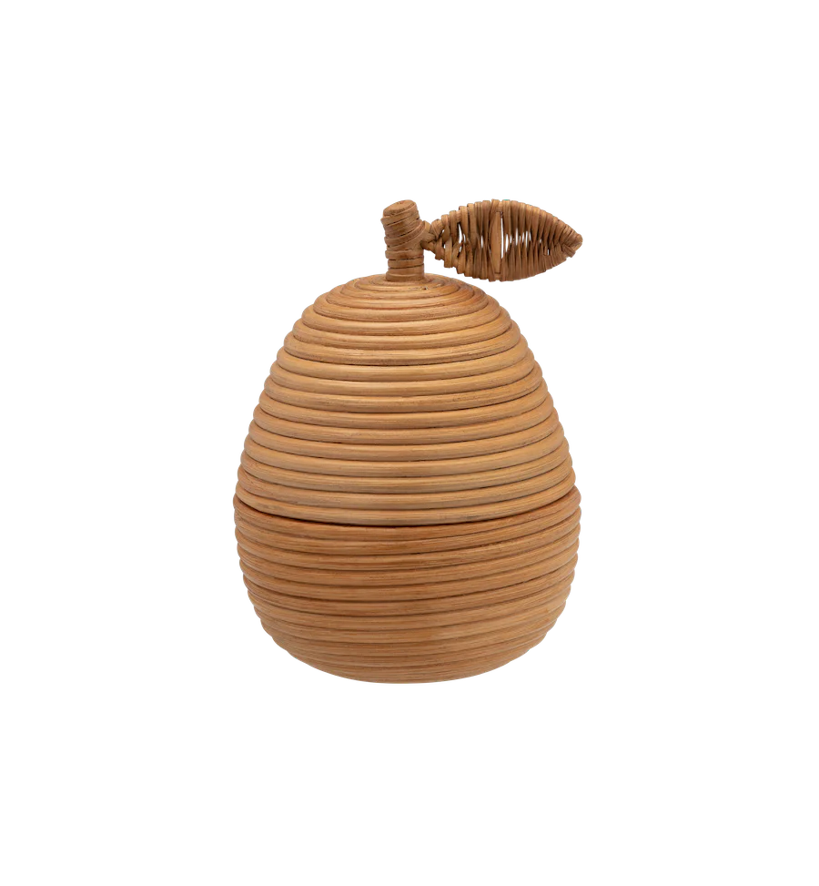 Pear Rattan Box
