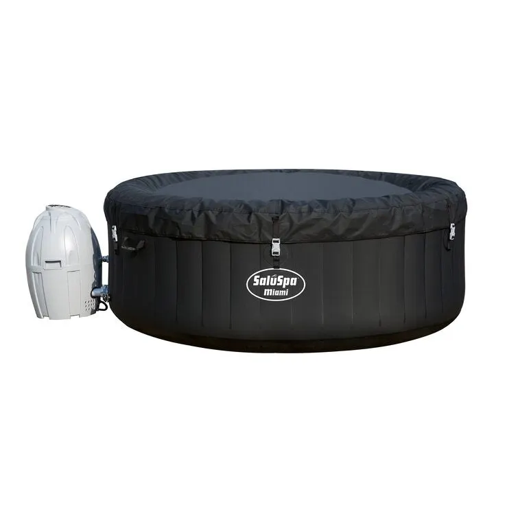 Bestway Saluspa Miami 4-Person Inflatable Hot Tub Spa W/ Spa Chemical Treatment