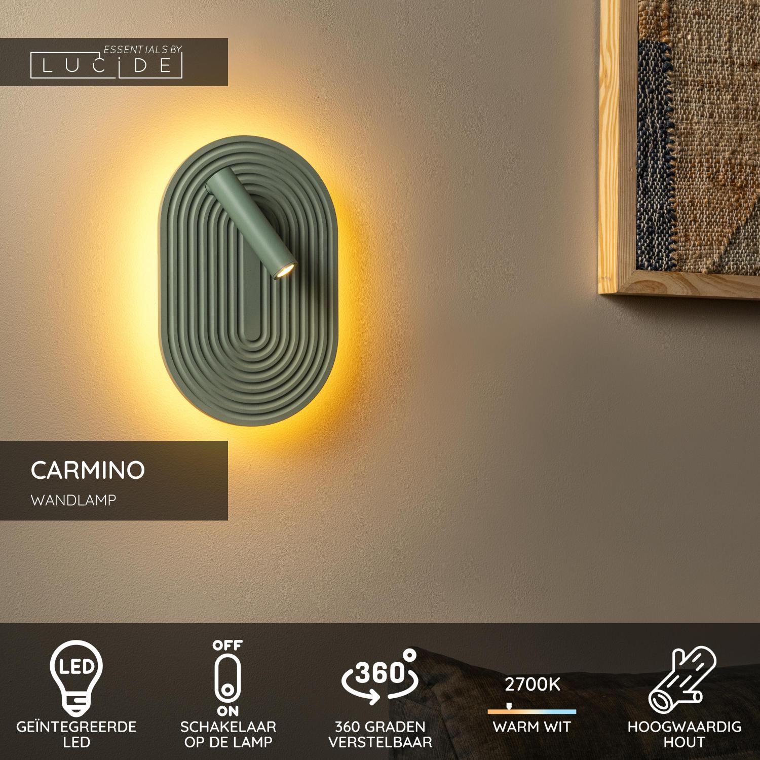 Lucide CARMINO Wandlamp - Groen
