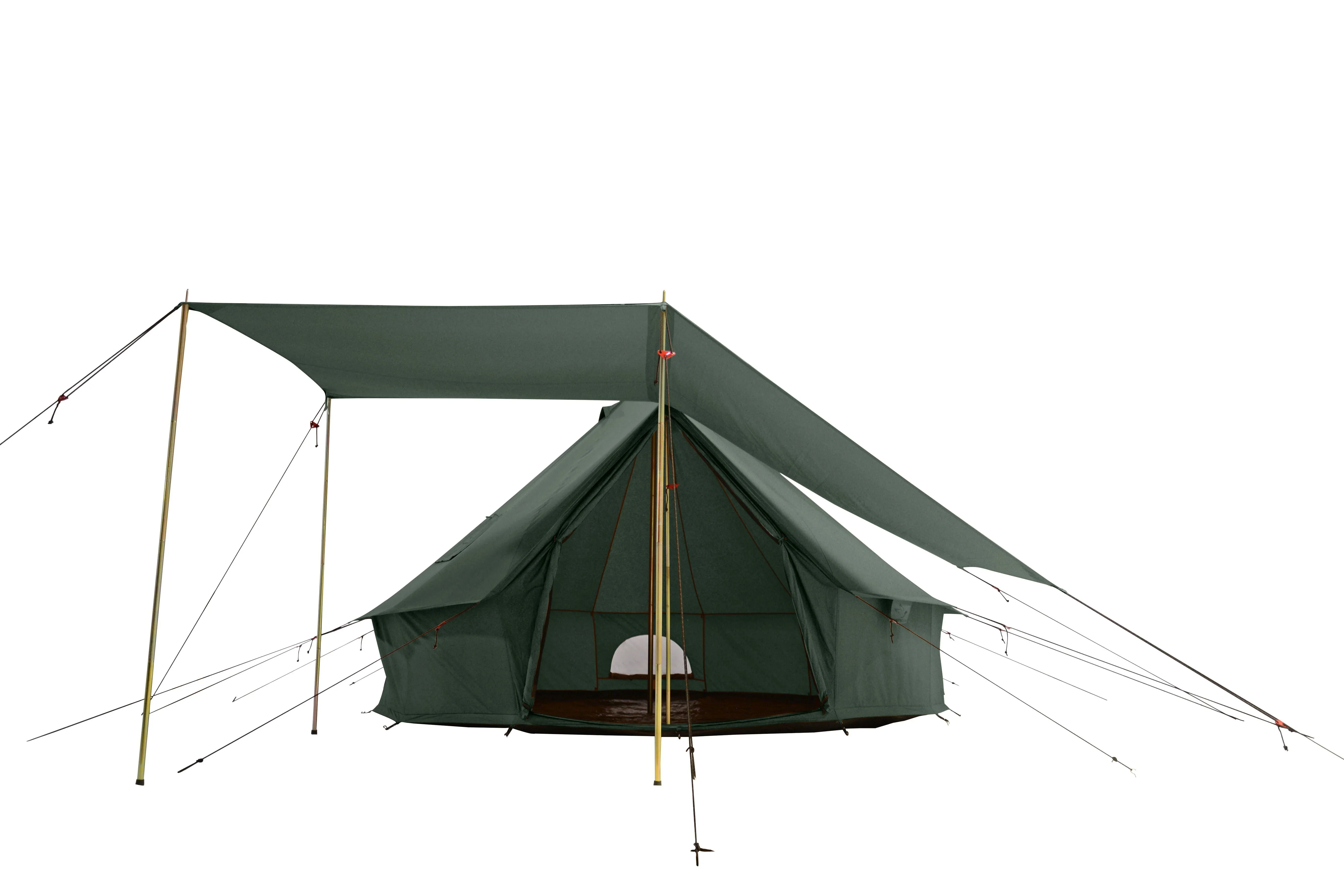 White Duck Outdoors Regatta Bell Tent Awning, Desert Red, 10 ft - Complete Canopy With Poles - Image 8 White Duck Outdoors Regatta Bell Tent Awning, Desert Red, 10 ft - Complete Canopy With Poles - Image 8