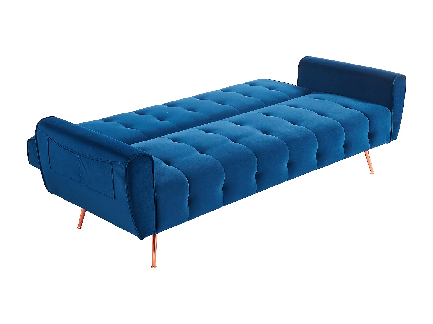 Sofá cama de 3 plazas de terciopelo POLANI