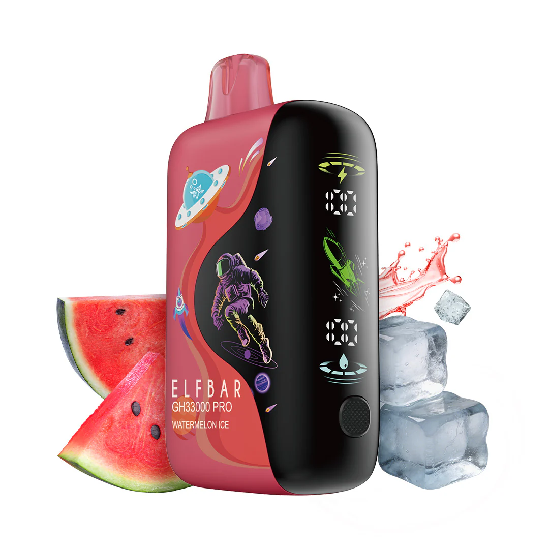 ELFBAR GH33000 PRO cigarette électronique jetable rechargeable (toutes les saveurs)