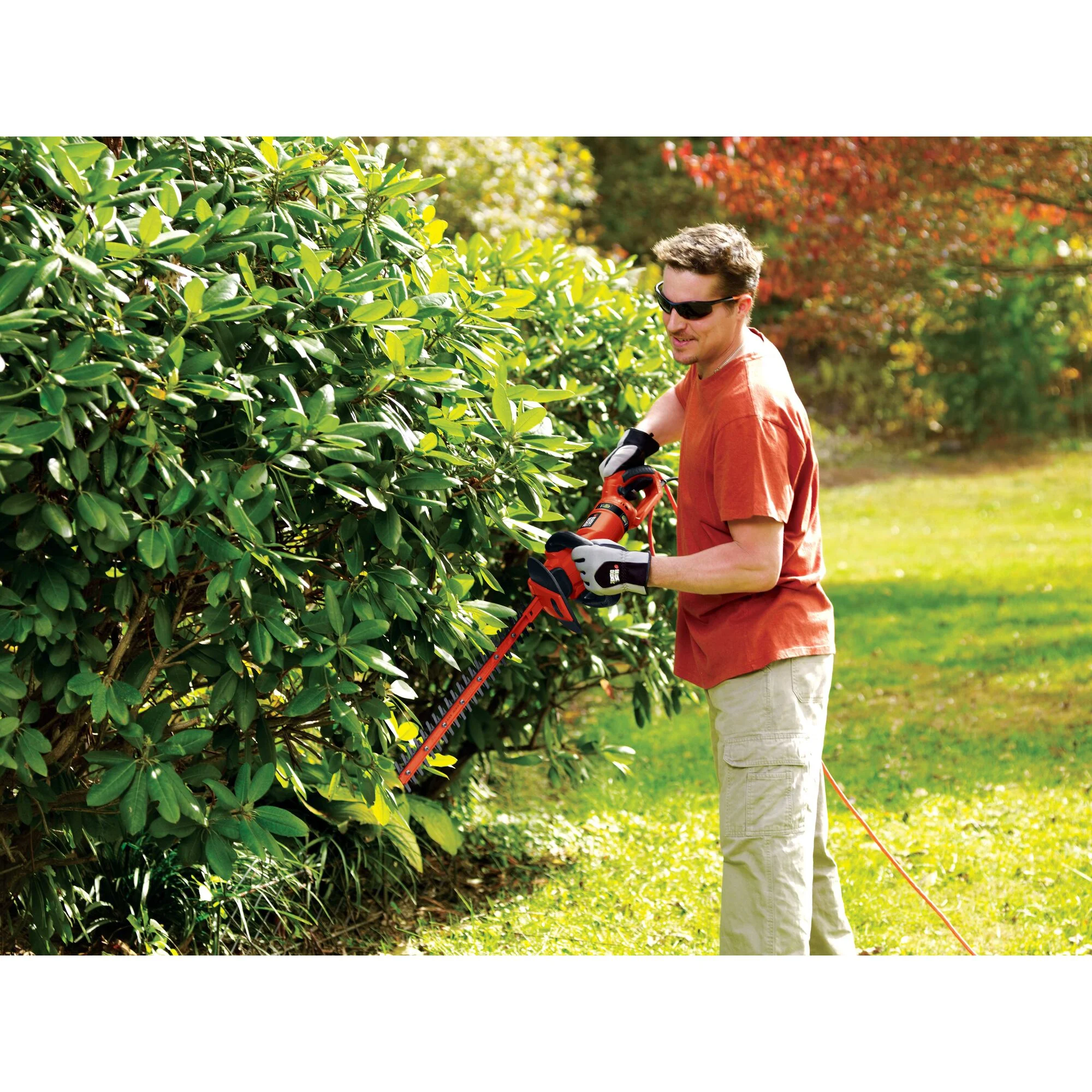 BLACK+DECKER HH2455 3.3 Amp HedgeHog 24" Hedge Trimmer with Rotating Handle - Image 8