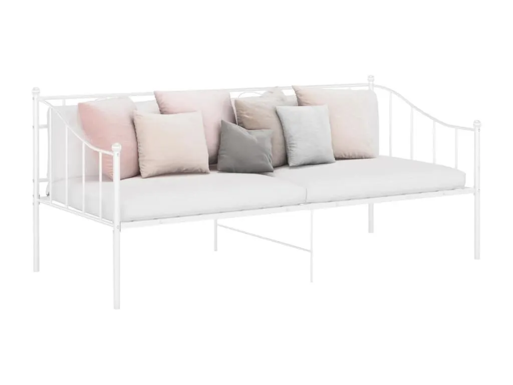 Estructura de sofá cama sin colchón Hogarmini blanco 90x200 cm fcxr13993