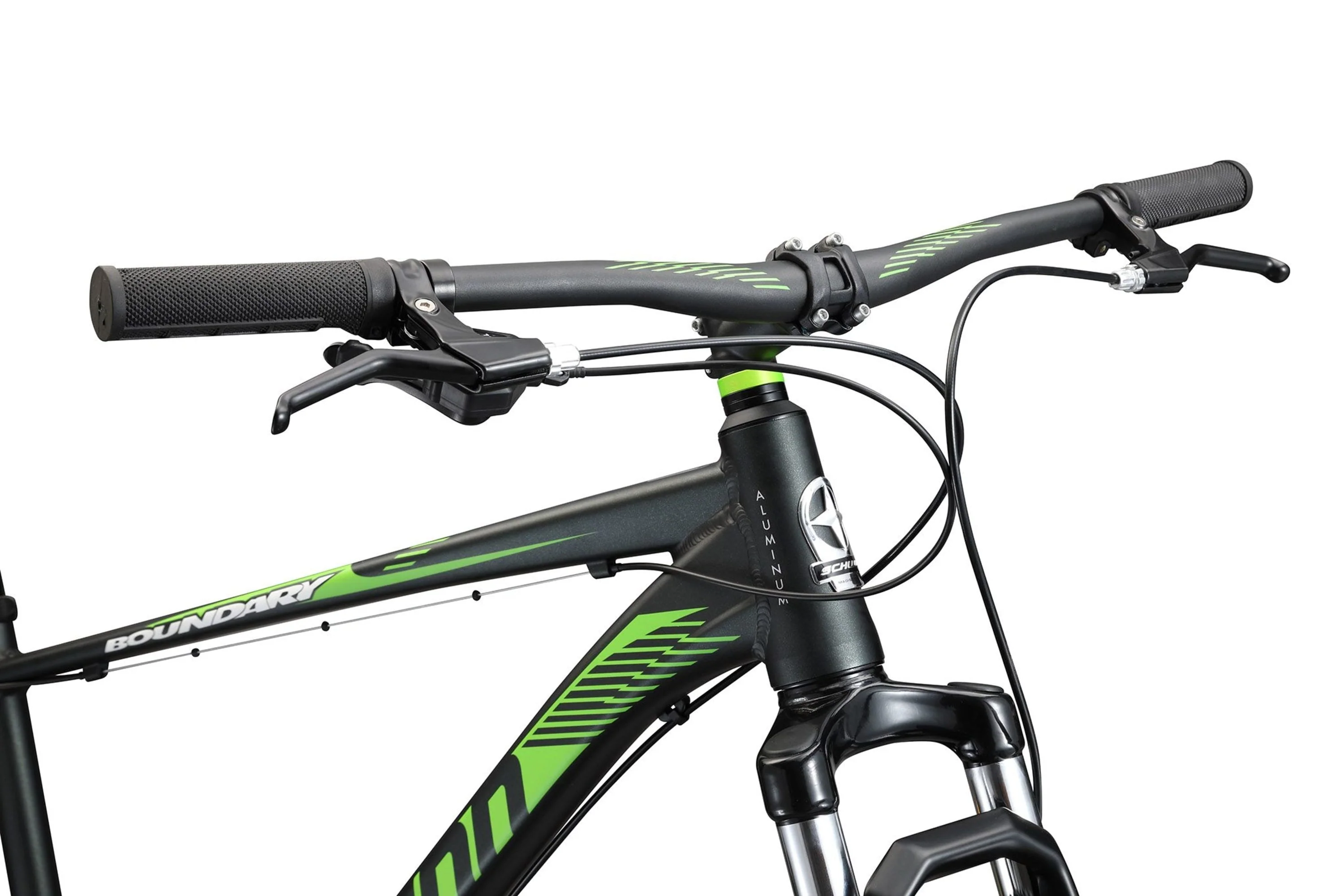 29-in. Boundary Mens Mountain Bike, Black and Green - Image 4