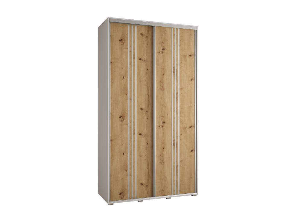 ARMARIO Cozovis 6 DE PUERTAS CORREDERAS 235 - 2/130/45 2 puertas Blanco/Artisan/Plata