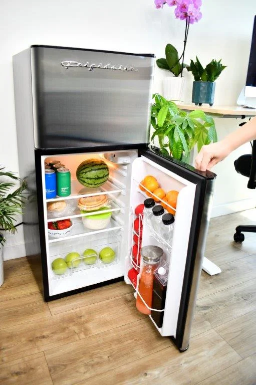 Frigidaire, 4.5 Cu. ft., 2 Door Compact Refrigerator-Chrome Trim, EFR451, Platinum - Image 11