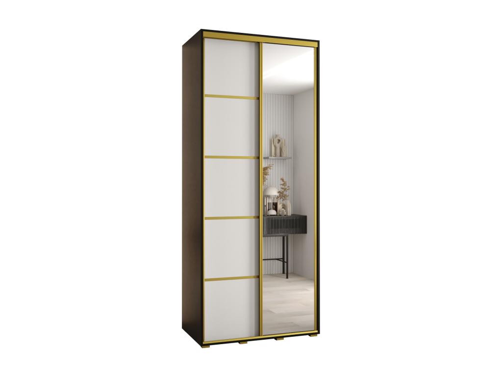 ARMARIO 5 DE PUERTAS CORREDERAS 235 - 2/120/45 2 puertas Negro/Blanco/Nestleare