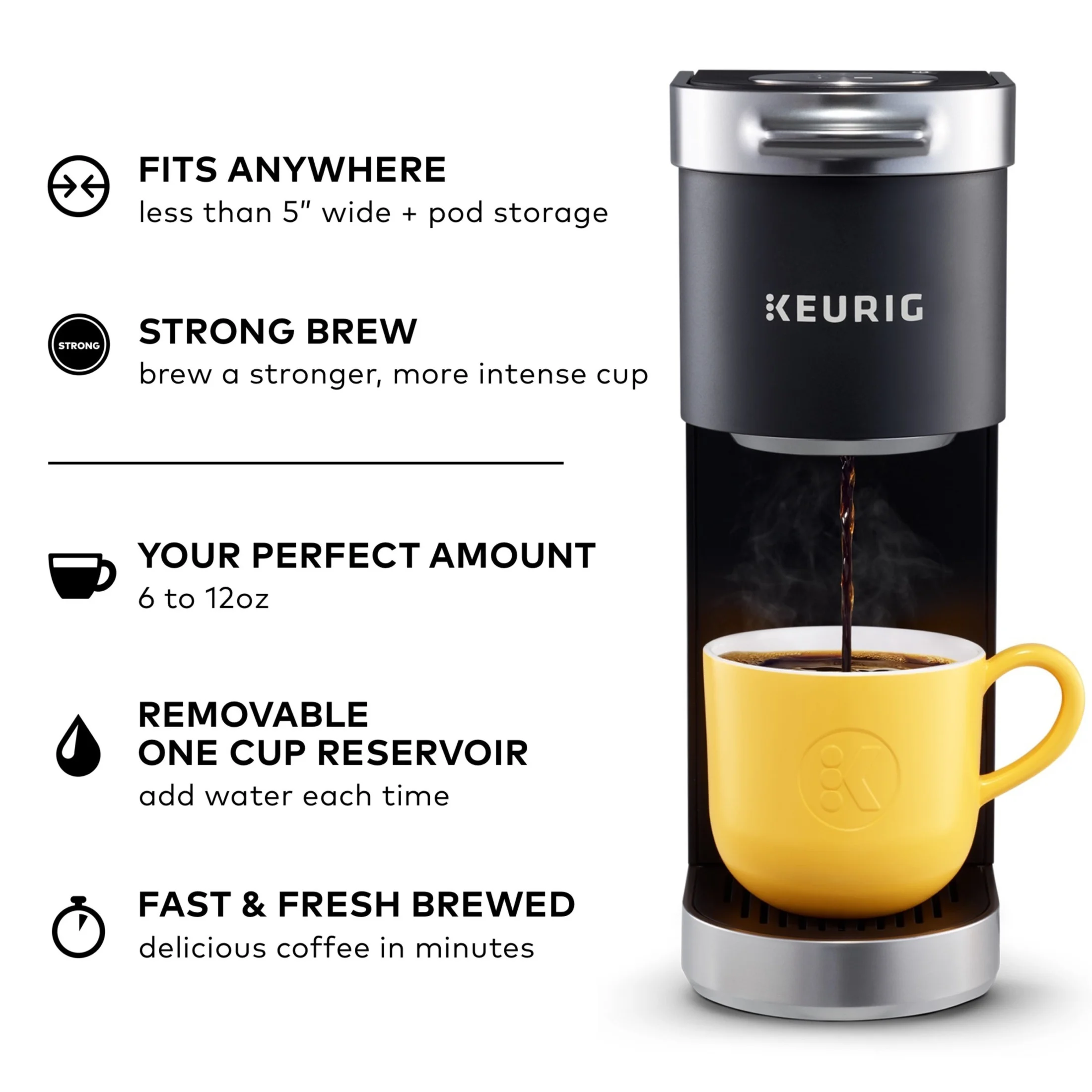 Keurig K-Mini Plus Single Serve K-Cup Pod Coffee Maker, Dusty Rose - Image 79