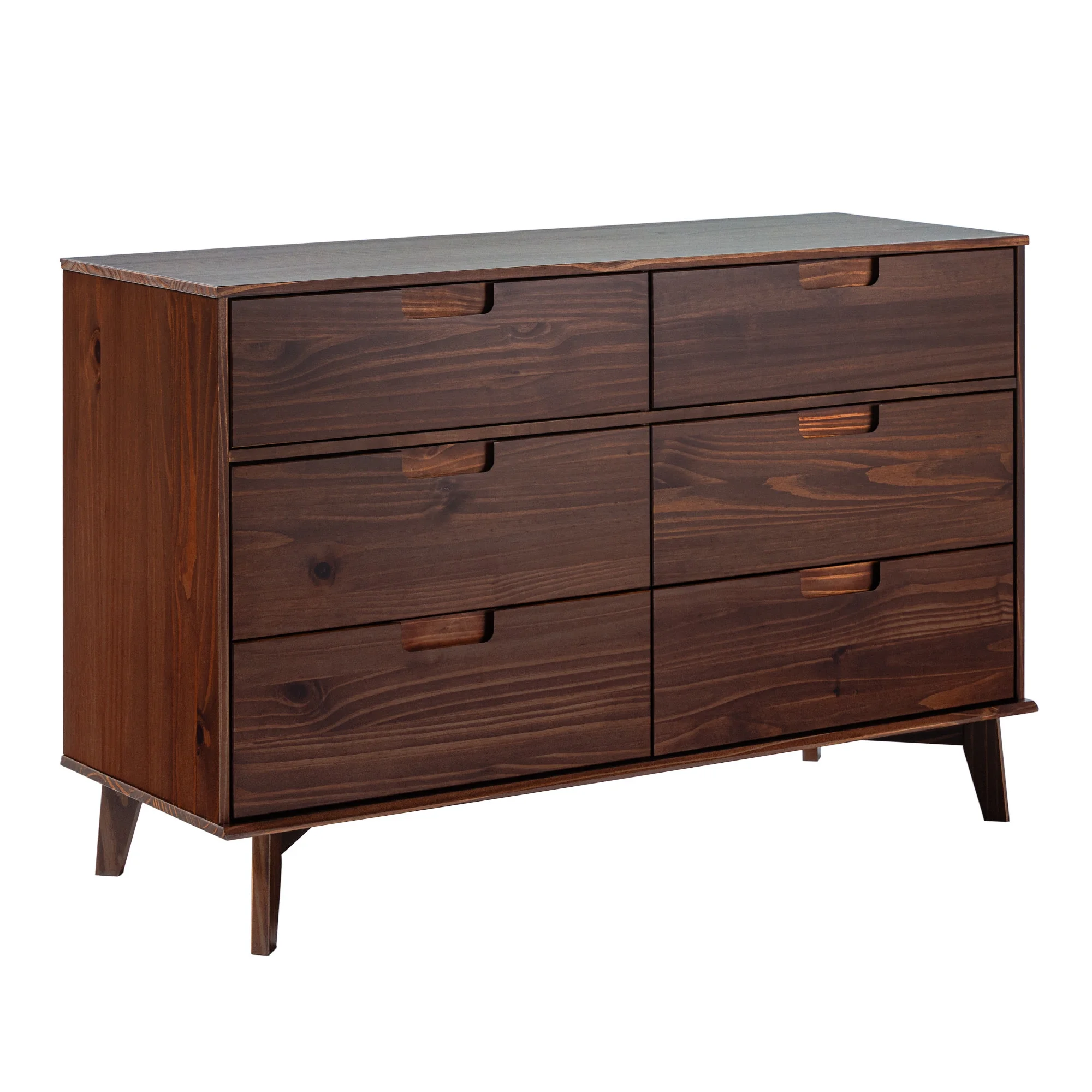 Walker Edison Sonoma 6-Drawer Solid Wood Caramel Dresser - Image 32