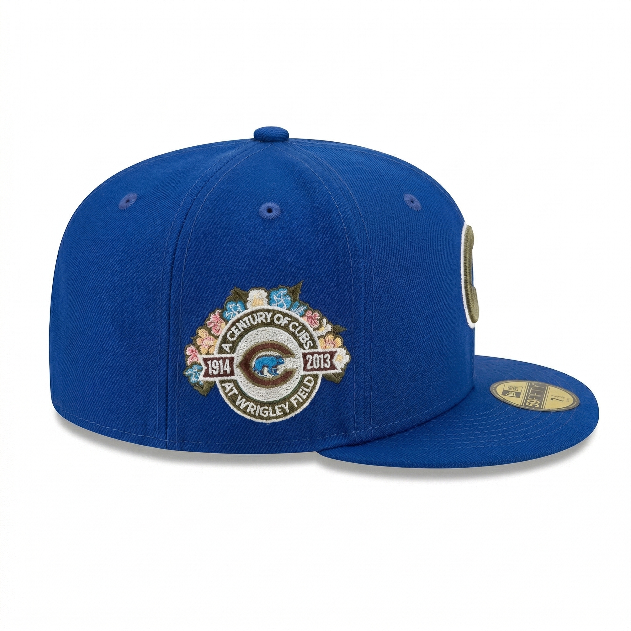 Chicago Cubs Royal Blue 59FIFTY Fitted Hat - 1916-2016 Wrigley Field Century Patch - SEVEN HATS - SEVEN HATS