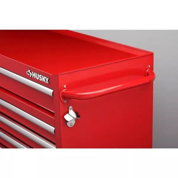61 IN. W 18-DRAWER COMBINATION TOOL CHEST AND ROLLING CABINET SET IN GLOSS RED