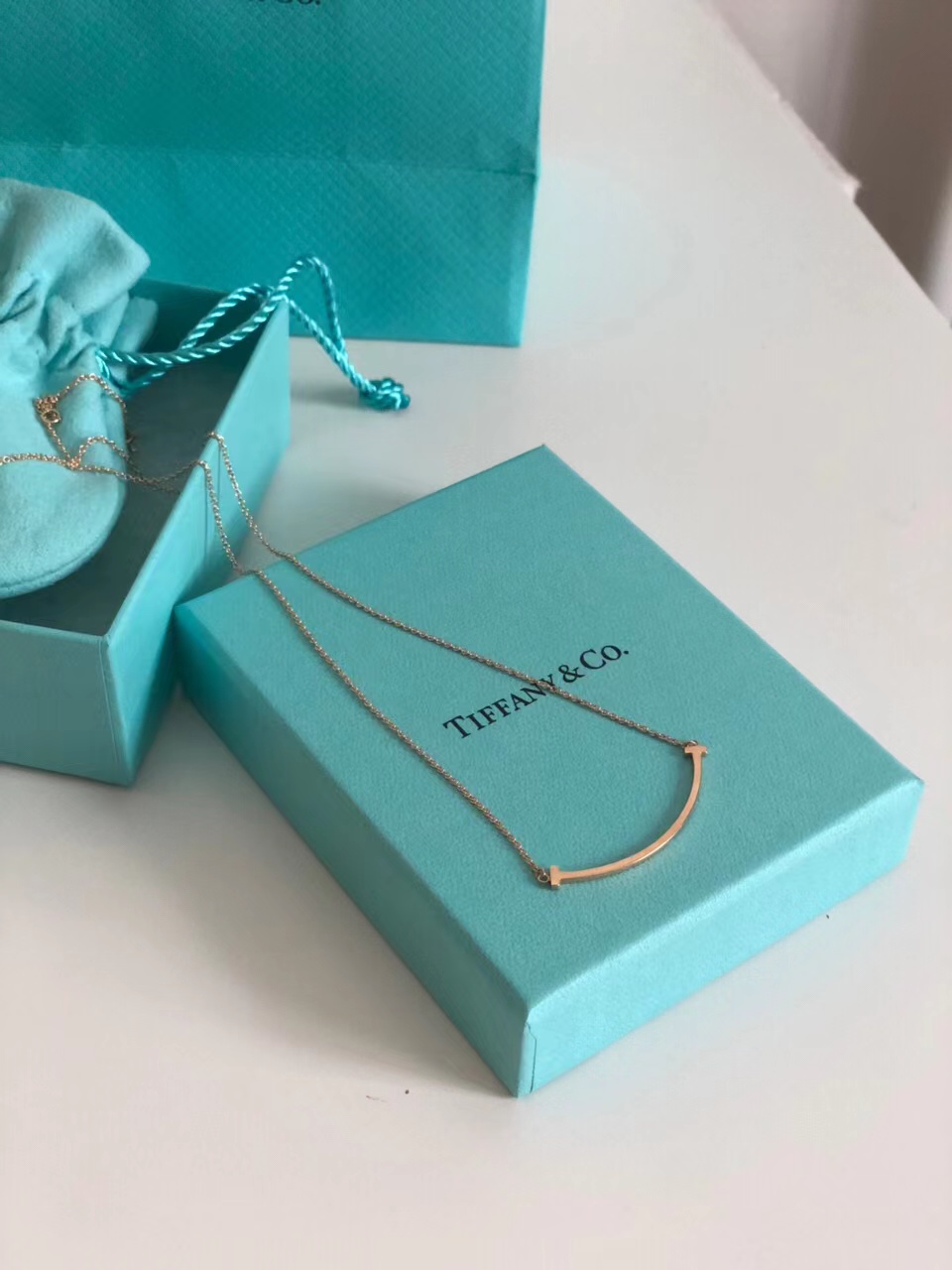 Tiffany Medium Smile Pendant Necklace - Original Replica Club
