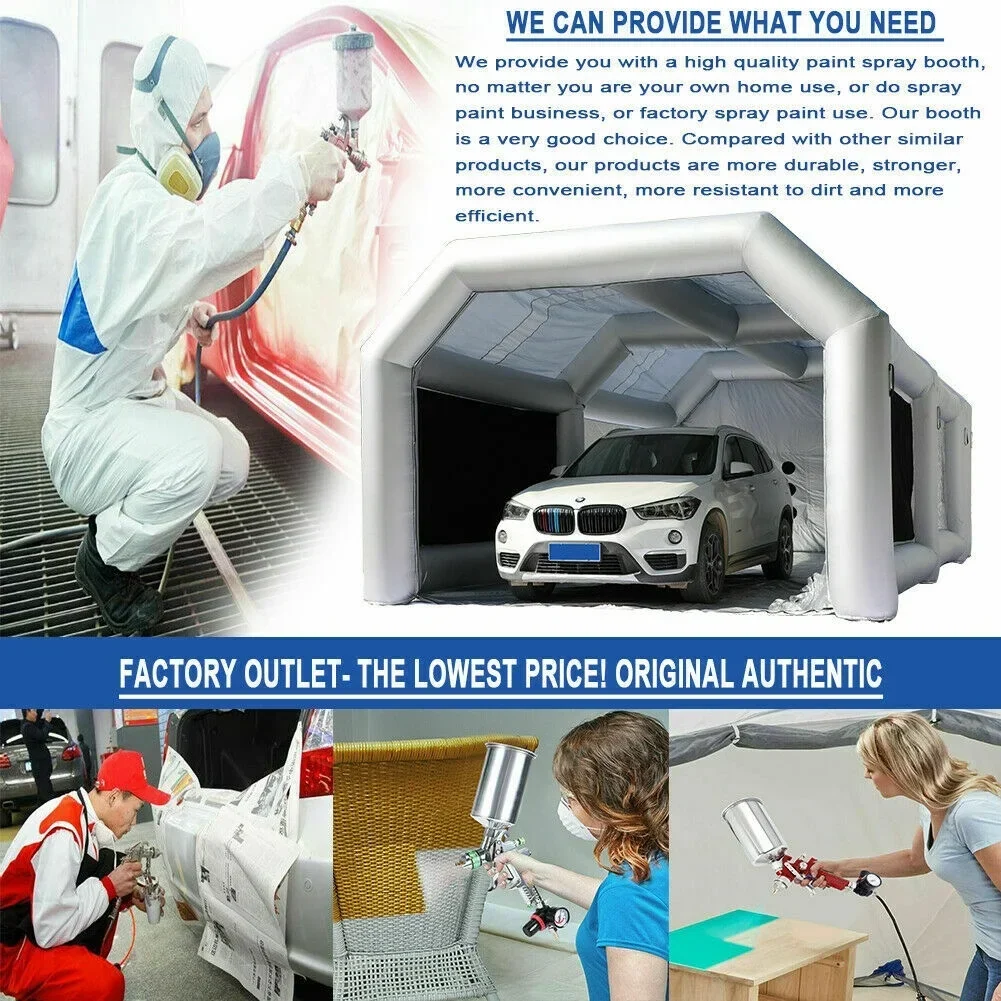 Inflatable Spray Paint Booth Tent 33 x 16.4 x 12 ft With 2 950W And 350W Blowers - Image 5 Inflatable Spray Paint Booth Tent 33 x 16.4 x 12 ft With 2 950W And 350W Blowers - Image 5