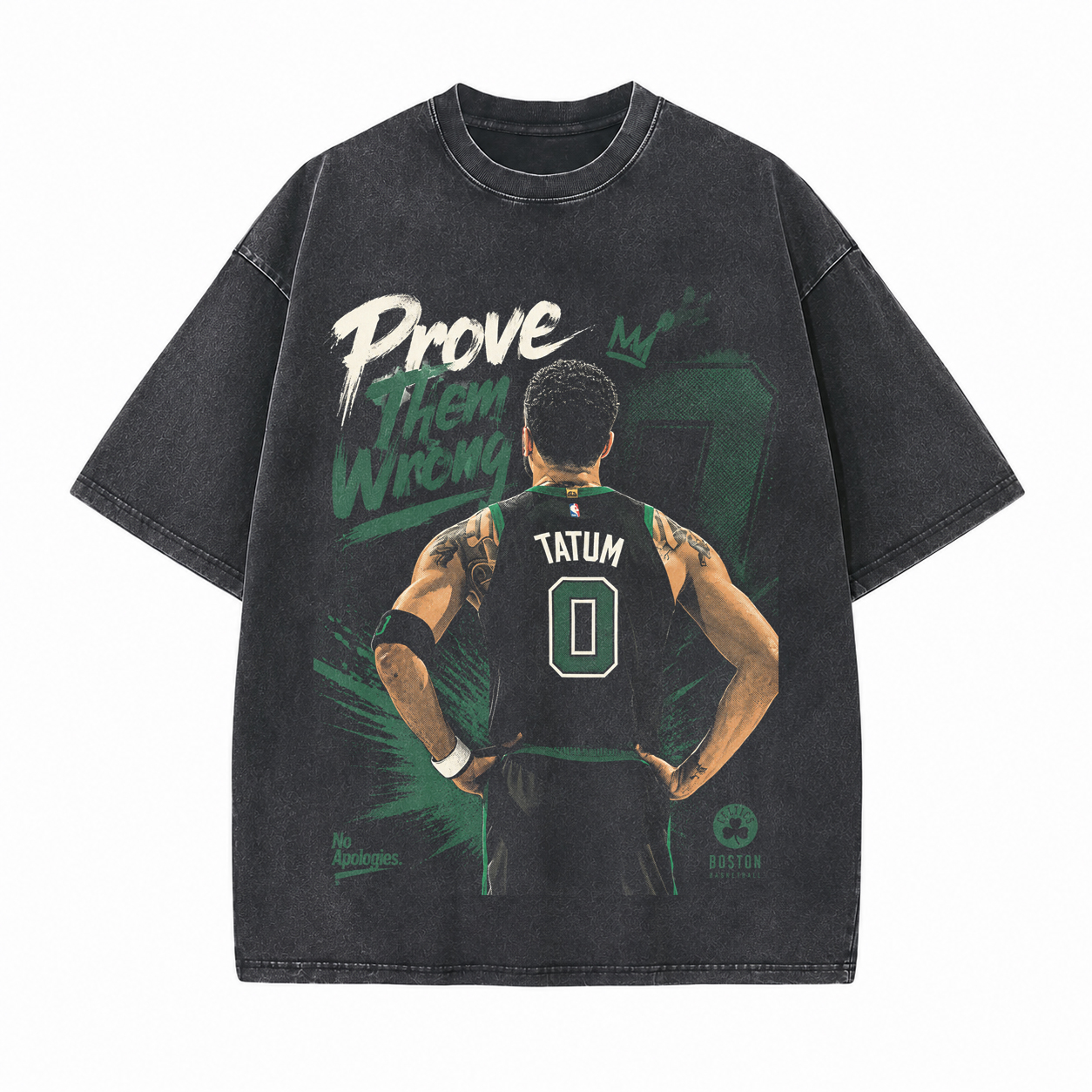 Number 0 Forward Basketball Athlete Printed Unisex Washed T-Shirt