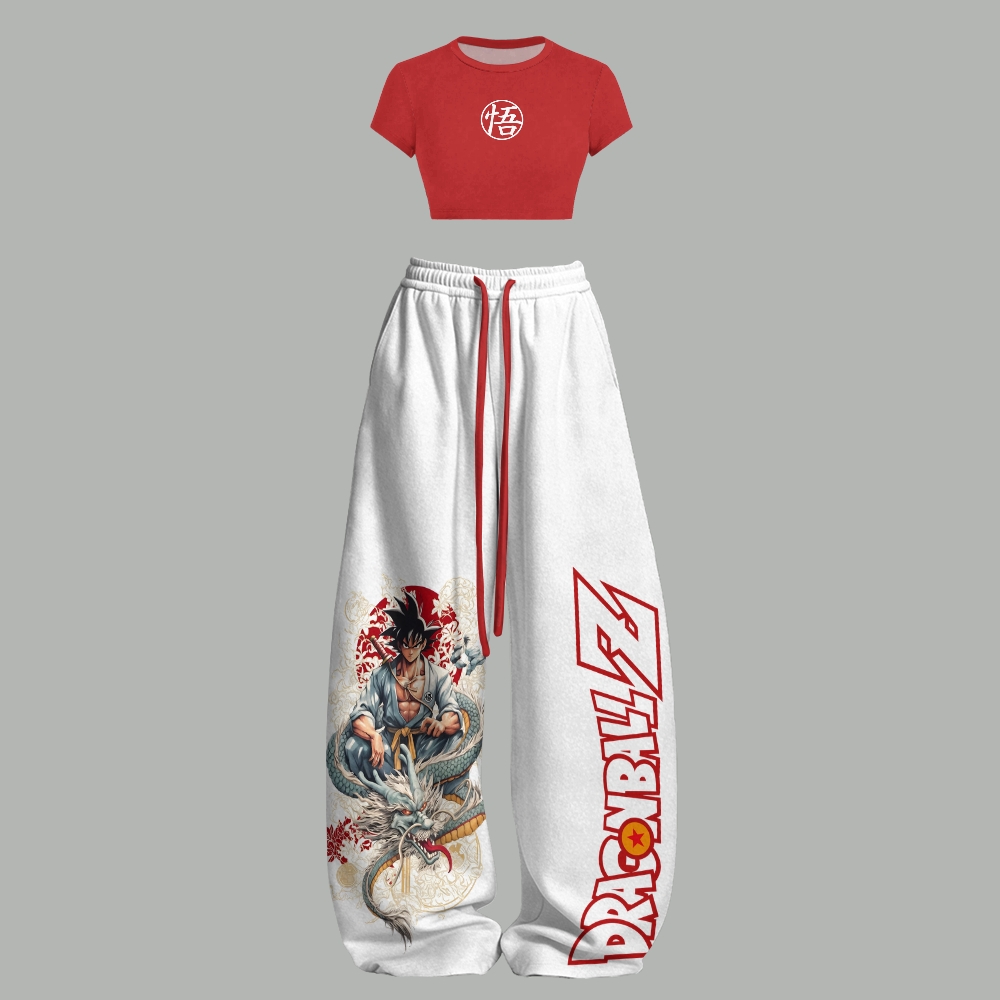 DRAGON BALL T-Shirt & Elasticated Trousers Two-Piece Set