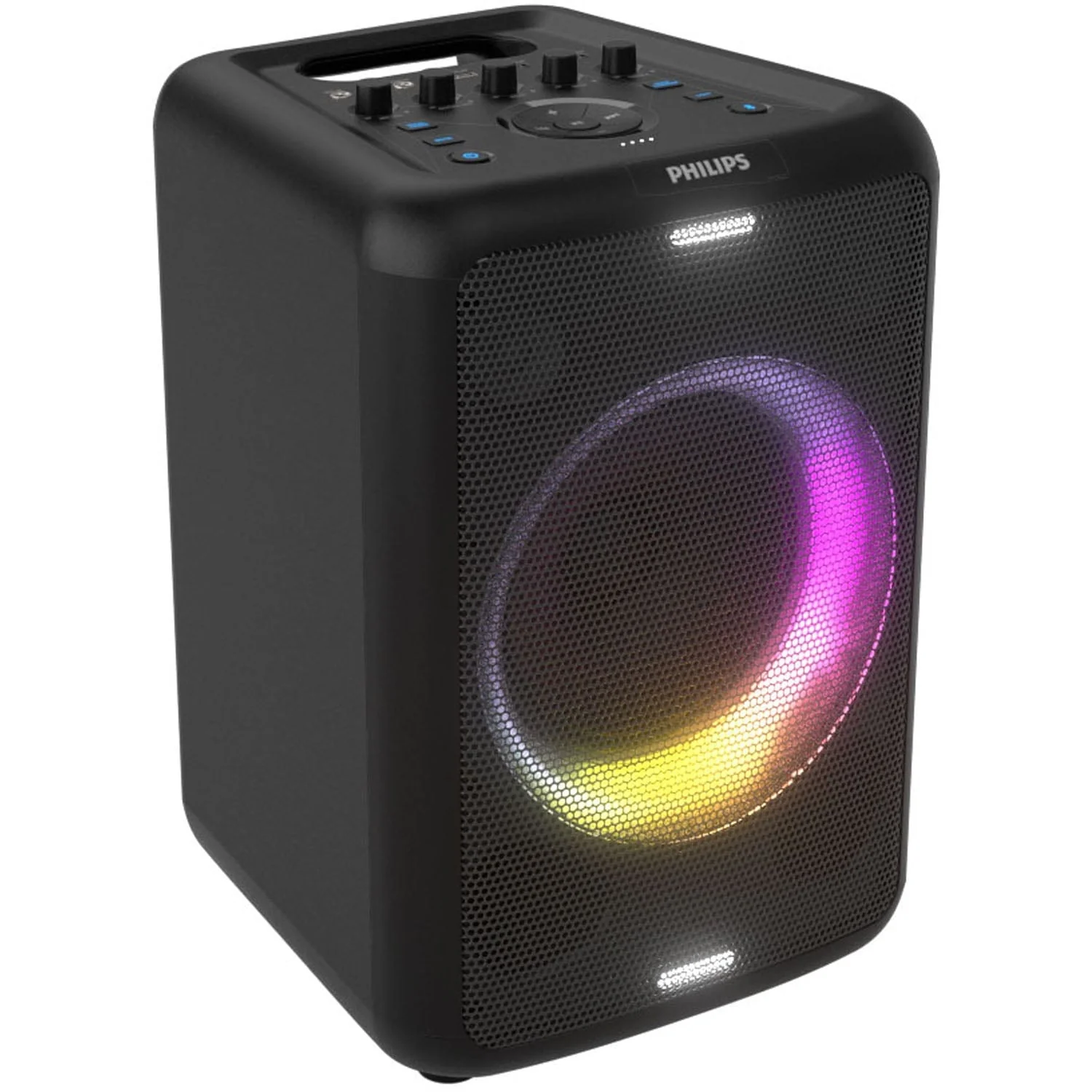 Philips X3206 Portable Bluetooth Party Speaker with Party Lights and Built-in Carry Handle, Medium Size, Black, TAX3206 - Image 9