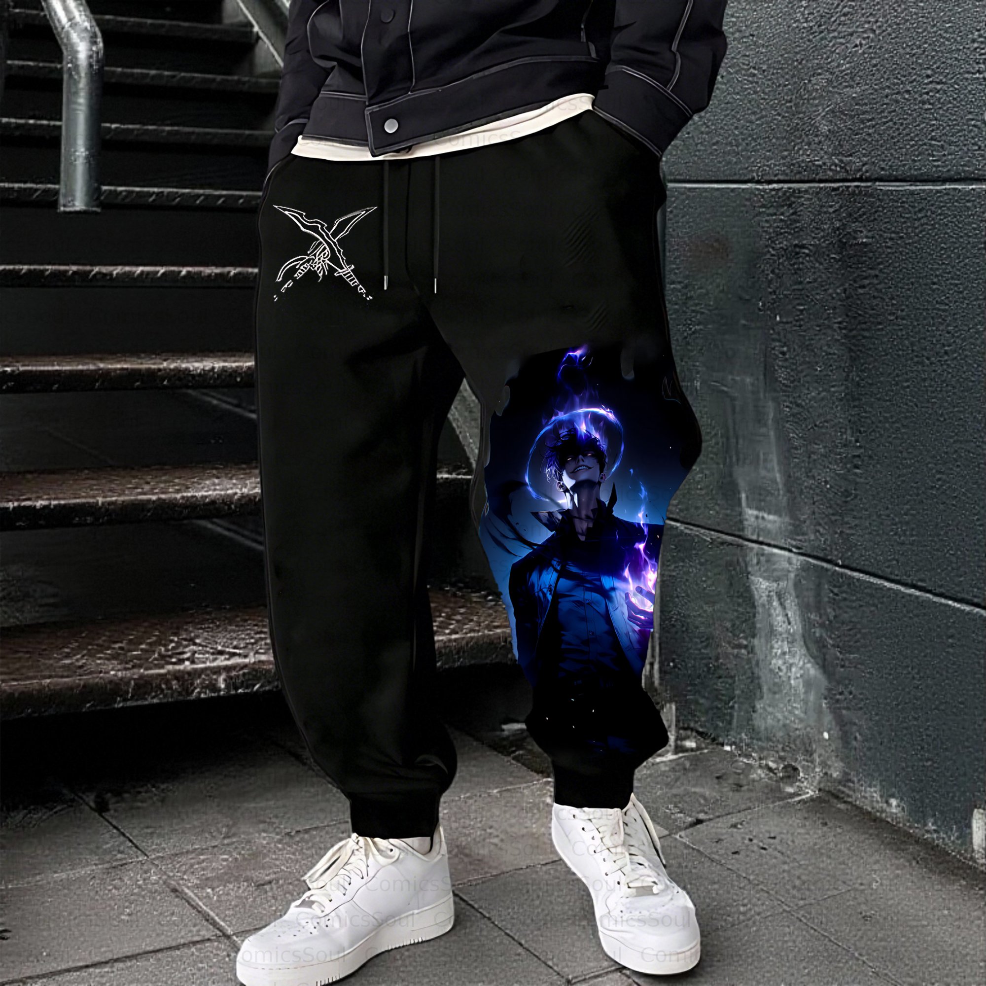 Unisex Casual Anime Streetwear Pant