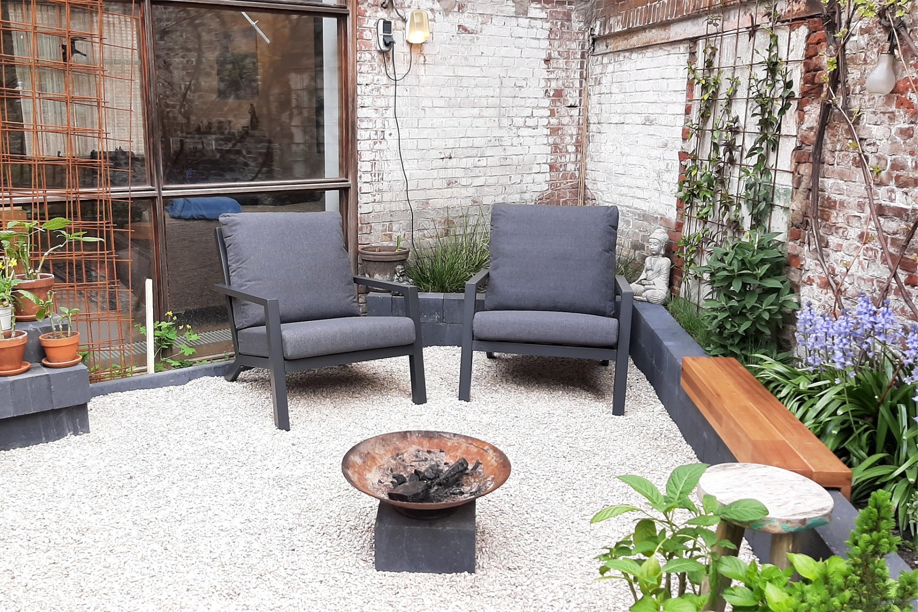 VDG Boston loungestoel - Antraciet