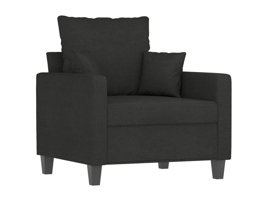 Sillón de tela negro 60 cm