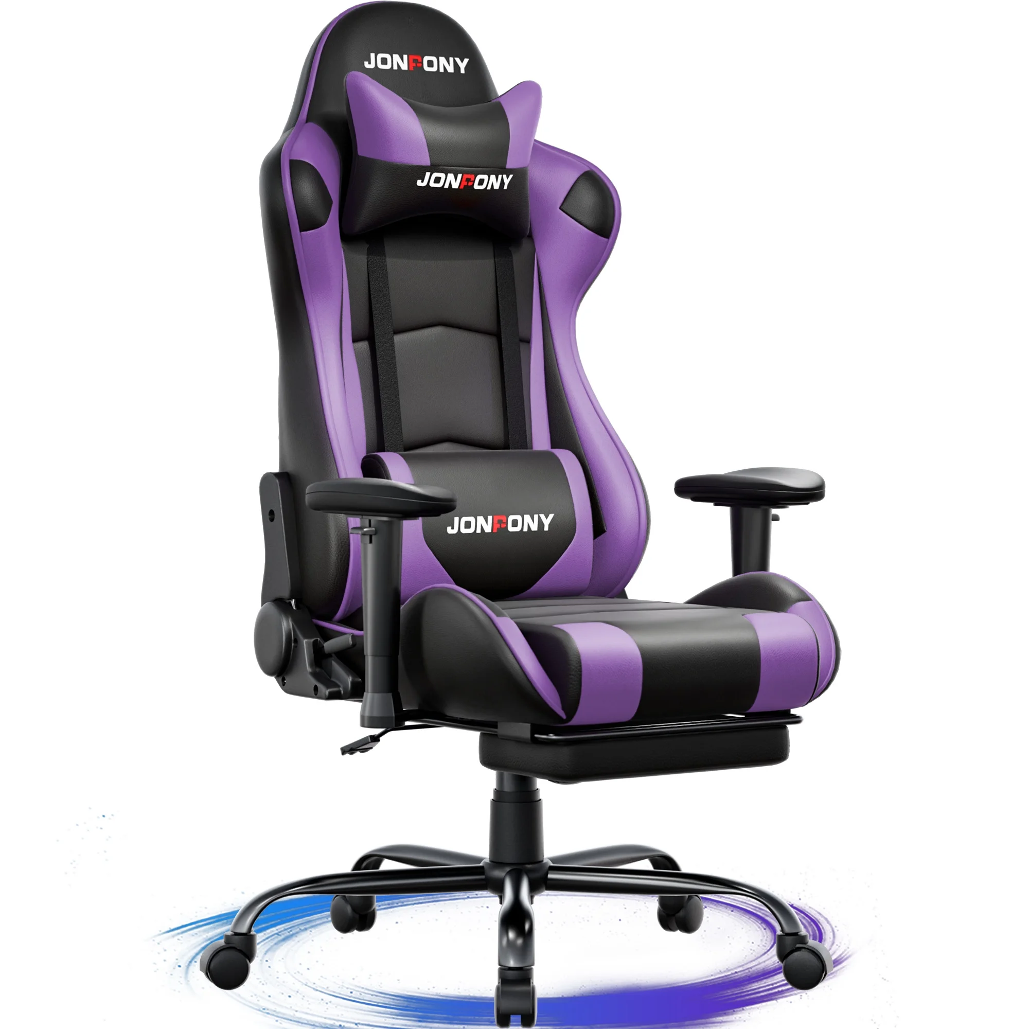 JONPONY Big and Tall 500LBS Gaming Chair, Ergonomic Design, Gamer Chair PU Leather with Footrest and Lumbar Support, High Back Office Chair Support 8 Hours Long Sitting,Red Computer Chair,Red - Image 48