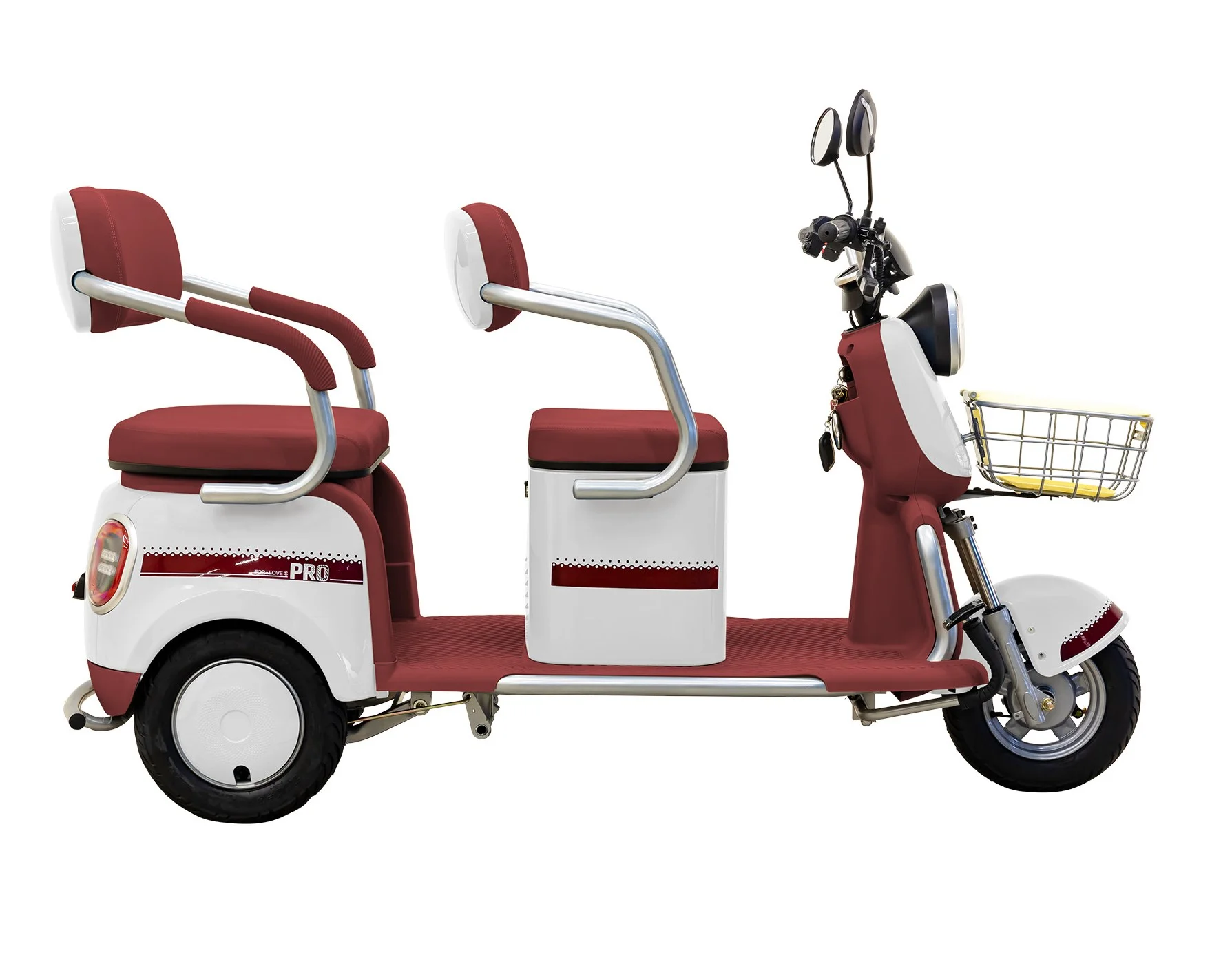Massimo MGC E-Trike 3-Wheel Electric Cart – 17 MPH, 2-Seater Adult Scooter – Blue - Image 48