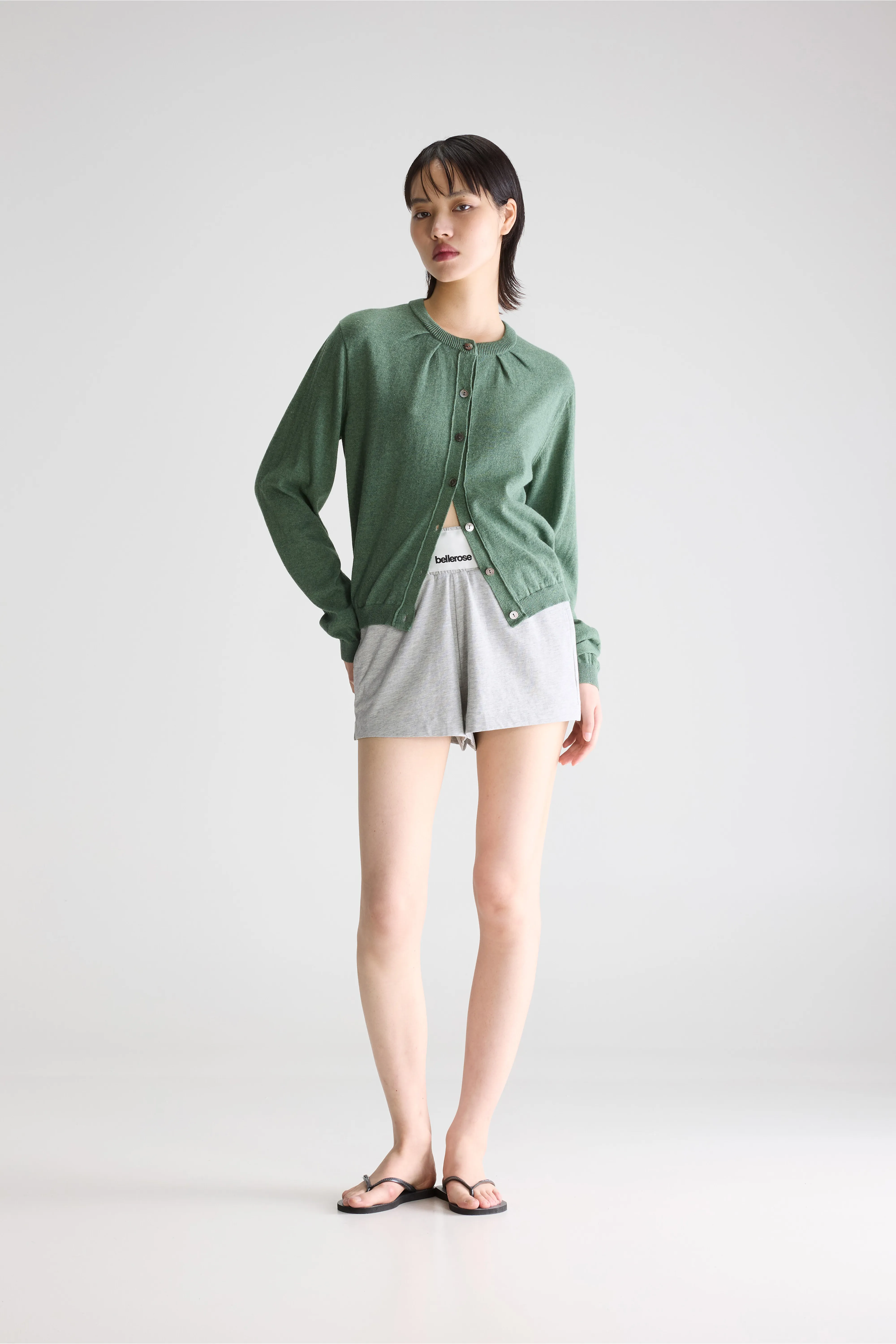 Bellerose North crewneck cardigan (261 / W / THYME)