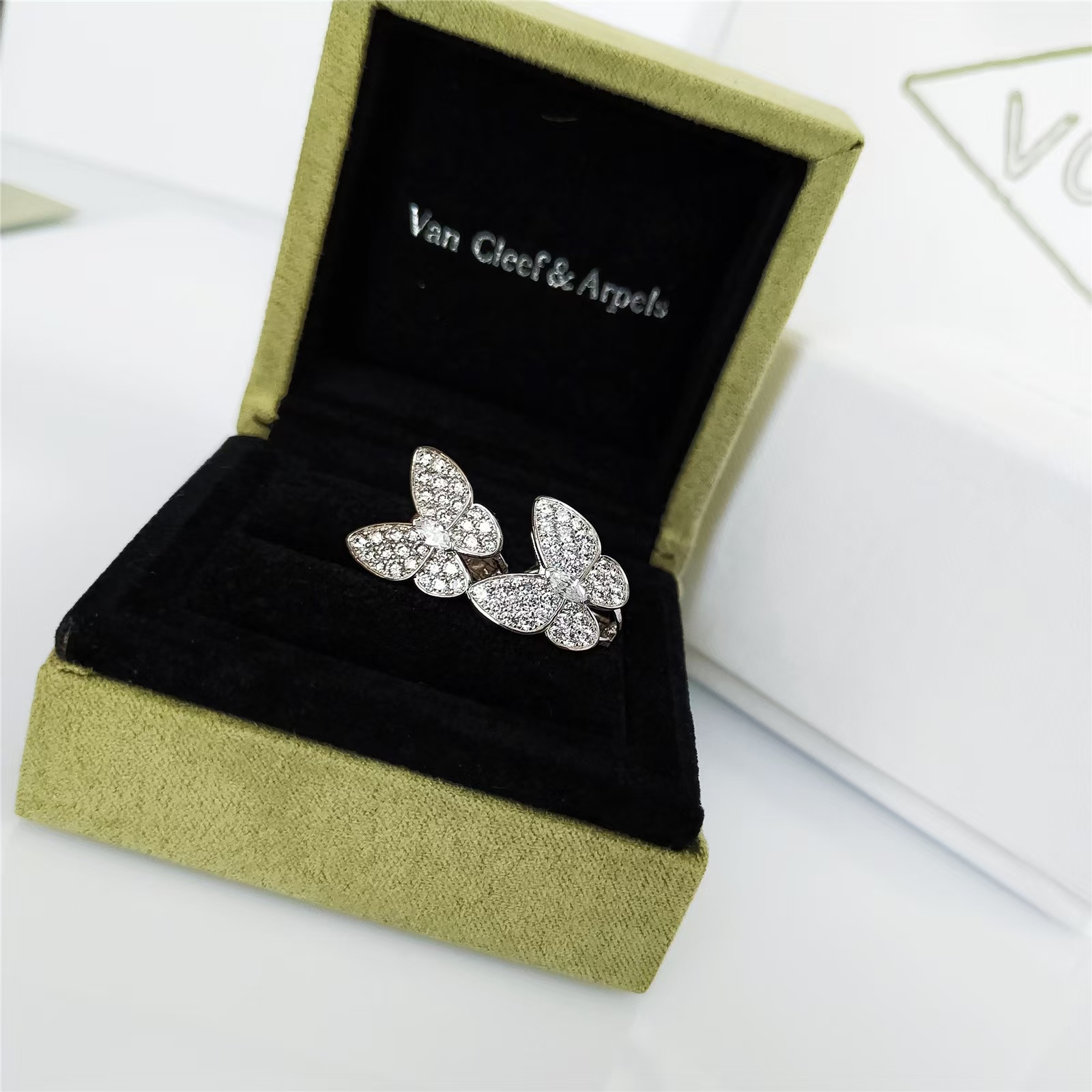VCA Two Butterfly Earrings - Original Replica Club