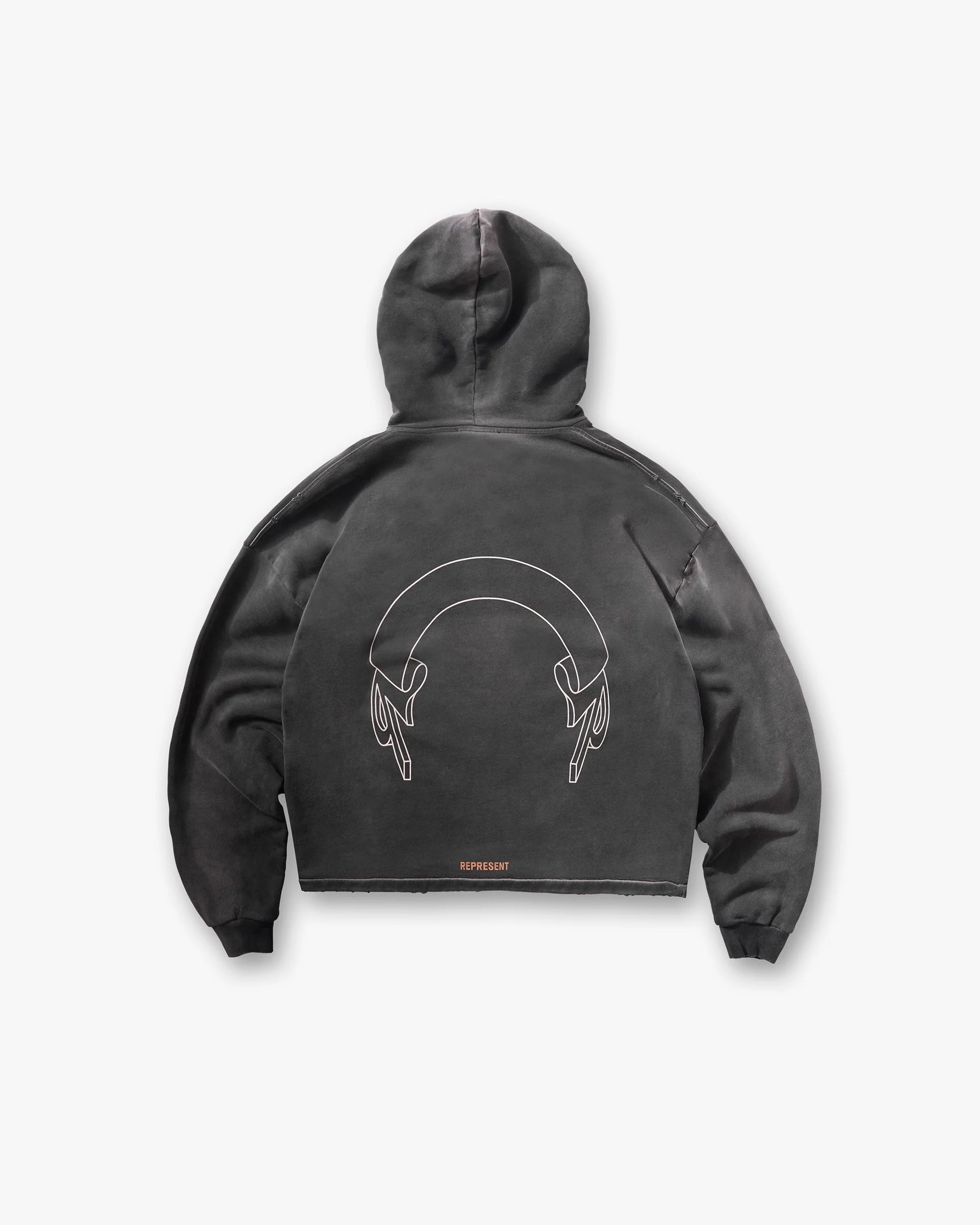 Represent Banner Hoodie - Stained Black