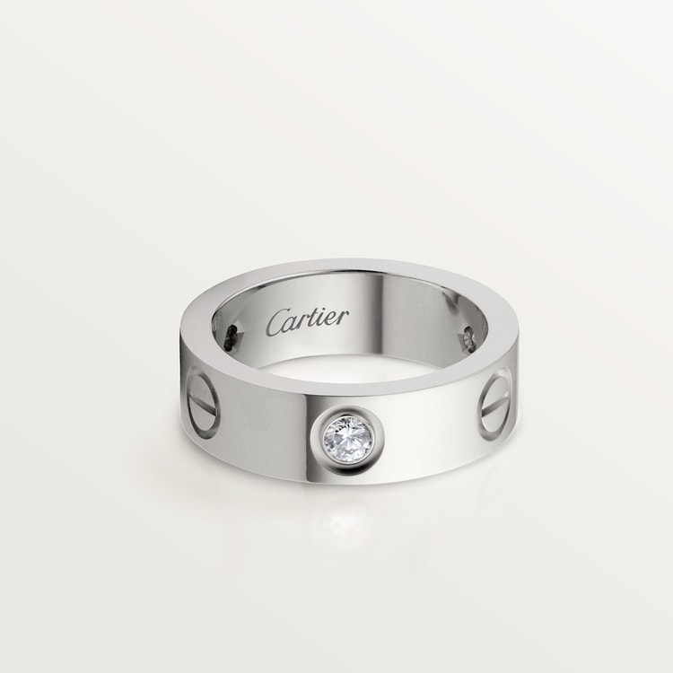 Replicate LOVE ring, classic model, 3 diamonds(1:1 replica) - Original Replica Club