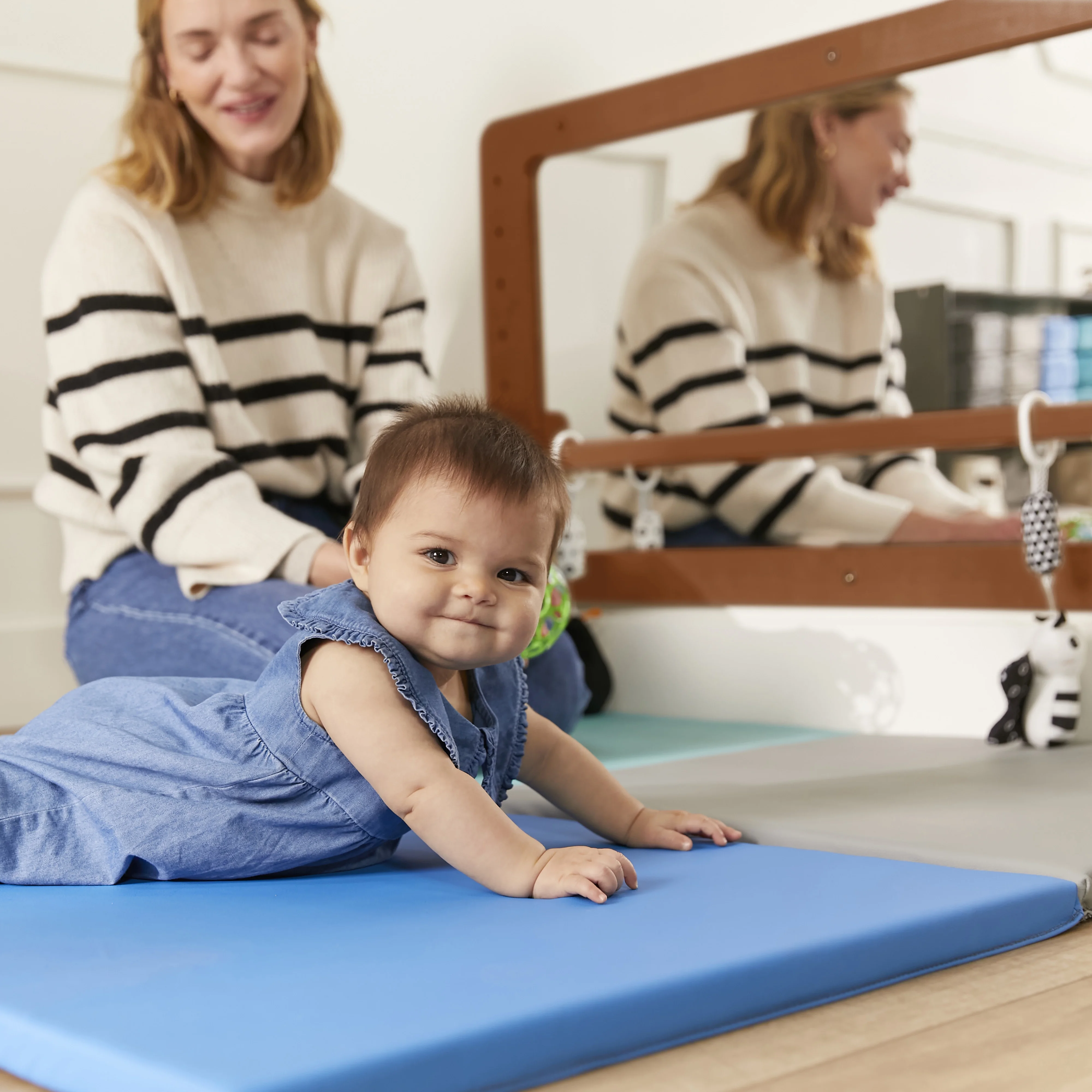 ECR4Kids Wall-Mounted Coordination Mirror, Natural - Image 20