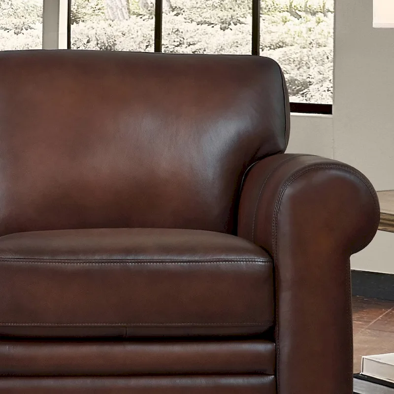 Hydeline Brookfield Premium Top Grain Leather Sofa and Chair Set