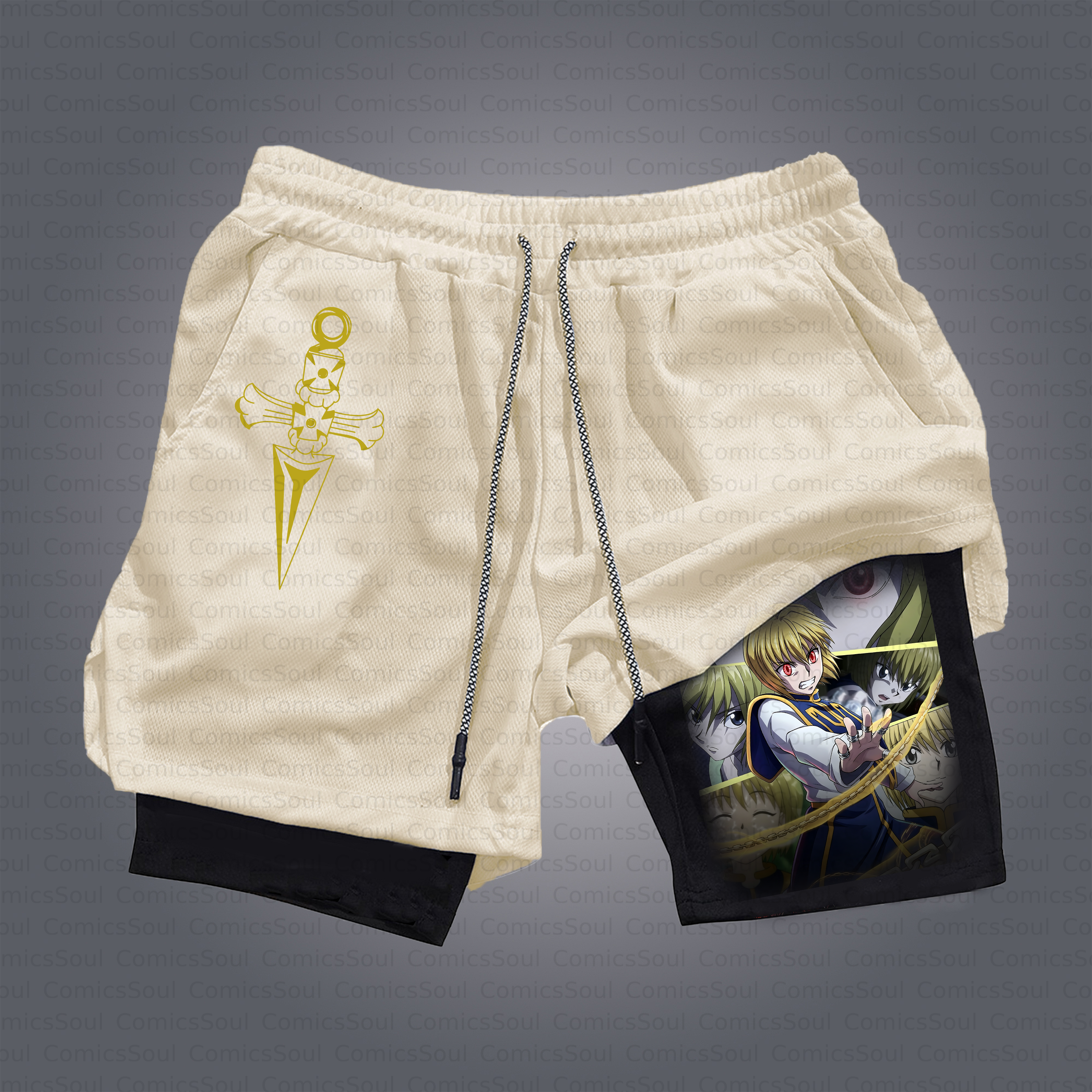 Unisex Casual Anime Style Shorts