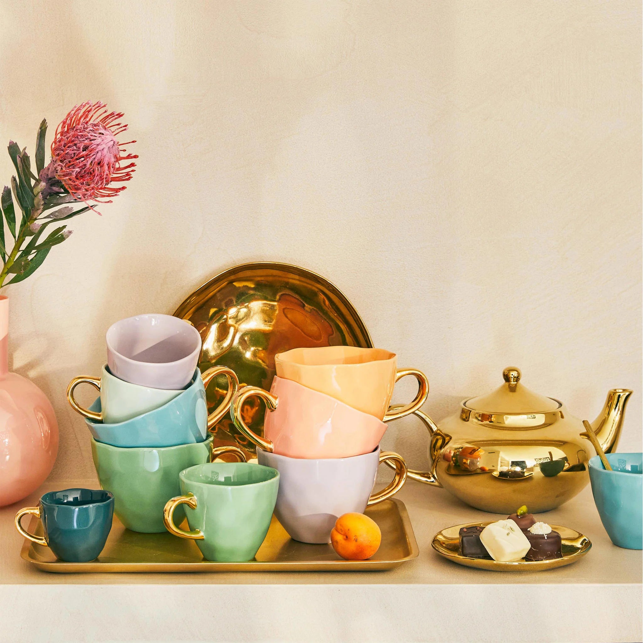 Urban Nature Culture Good Morning Kop Cappuccino/Thee en Bord Lila - S