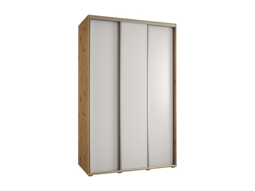 ARMARIO Hominor 1 DE PUERTAS CORREDERAS 235 - 2/160/45 3 puertas Artisan/Blanco/Plata