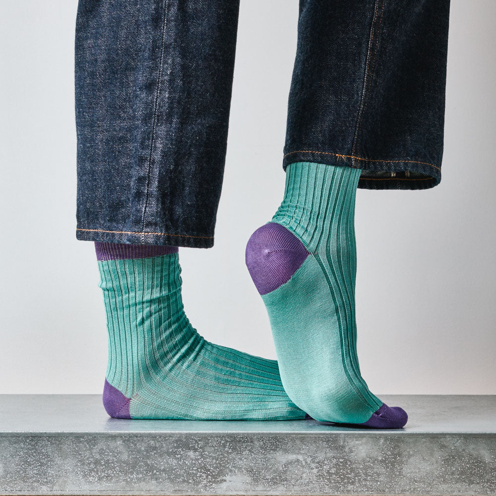Merci - Chaussettes Theodora - Bleu Violet
