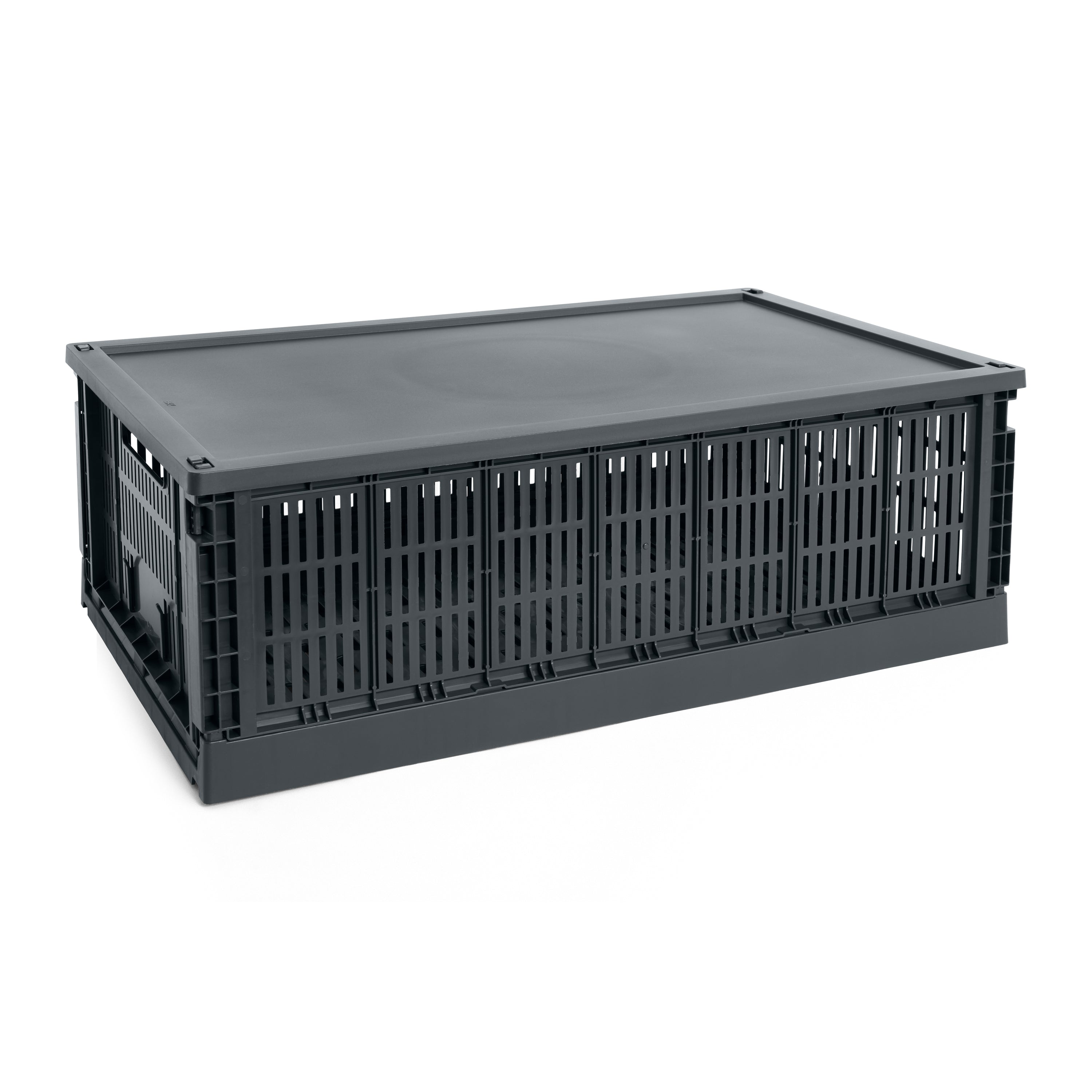 HAY Colour Crates Krat Deksel XL - Rechthoekig - Charcoal
