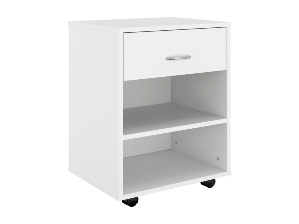 Armario con ruedas Vivircalido contrachapada blanco 46x36x59 cm 41833dwdb