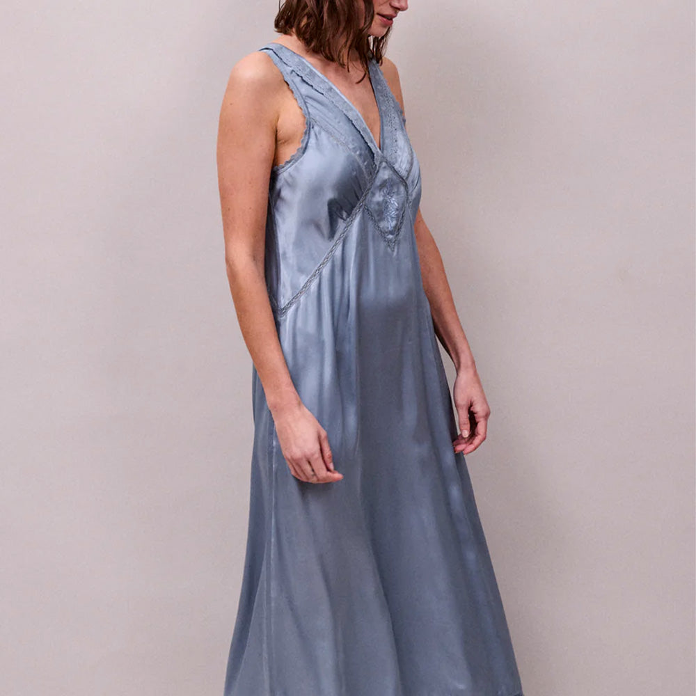 Faune - Robe Primrose - Bleu Cornflower