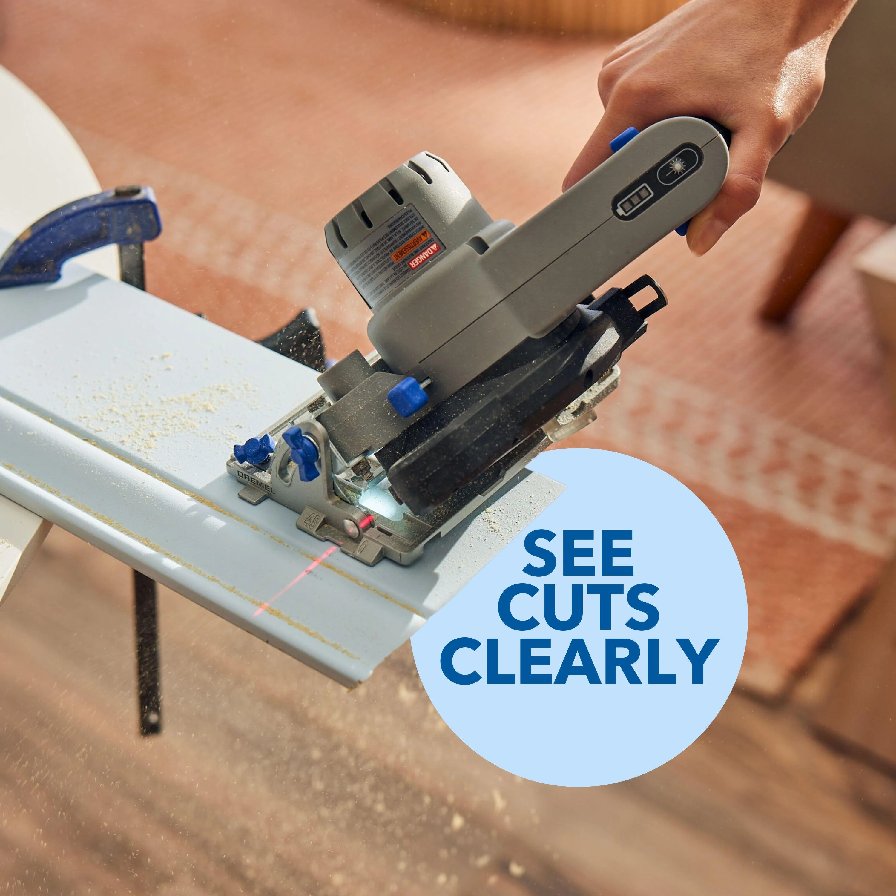 Dremel Blueprint Portable Saw Station with 12V Compact Circular Saw and Multi-Purpose Cutting Case (CS12V-S1C) - Image 6