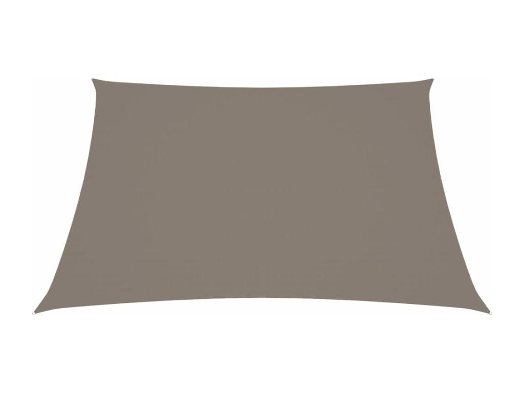Vela parasol rectangular de tela oxford 2,5x3 m topo
