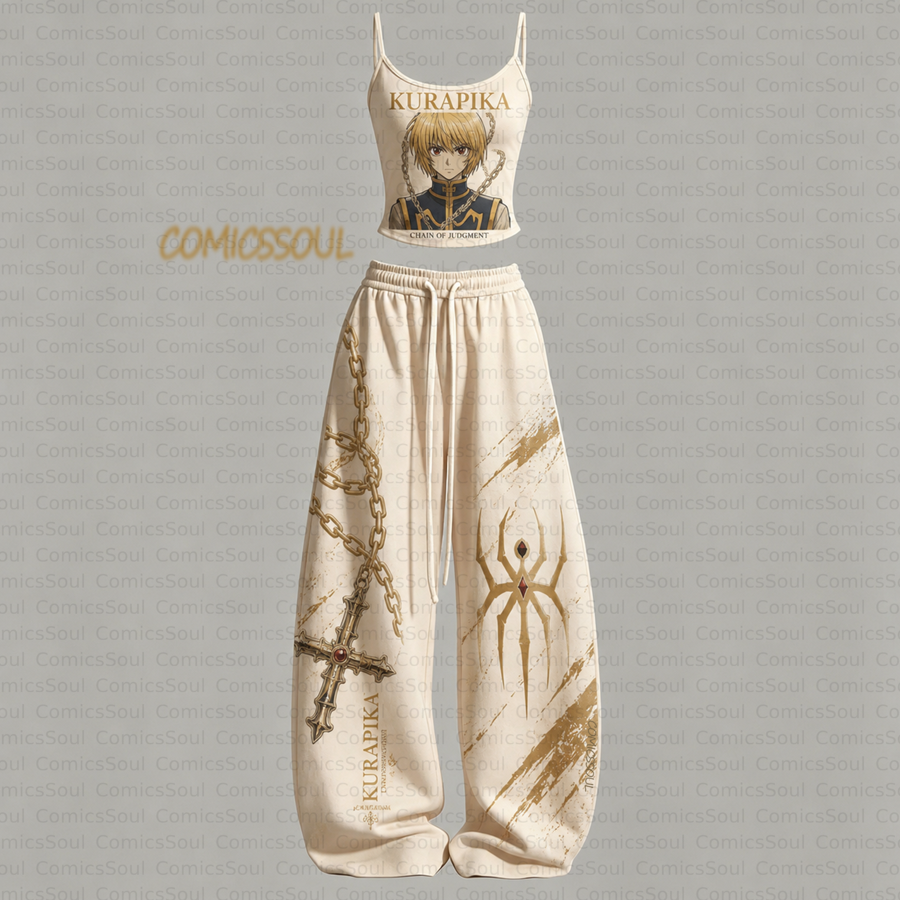 HUNTERxHUNTER Top & Elasticated Trousers Two-Piece Set