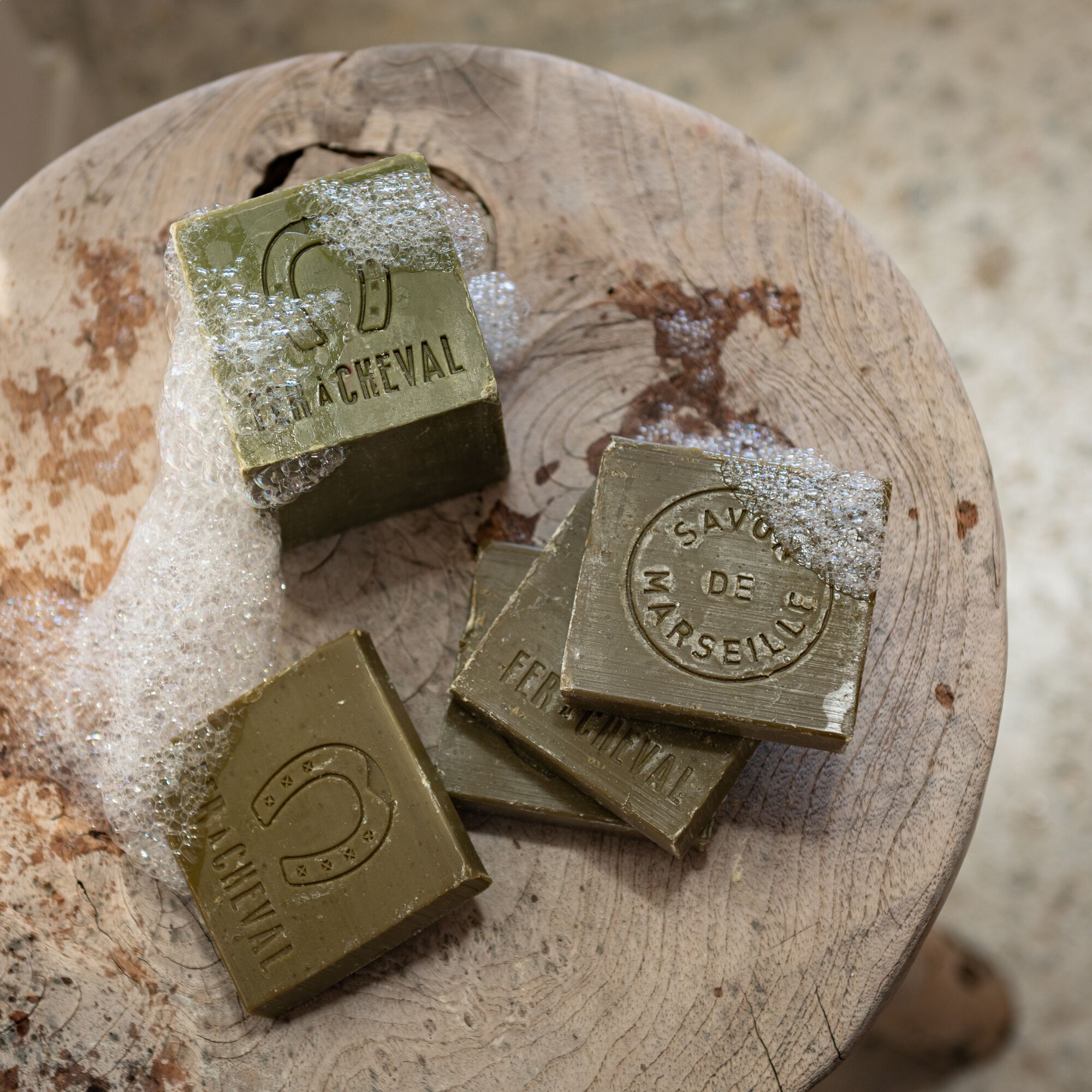 MARSEILLE - Cube savon de Marseille 300gr - vert
