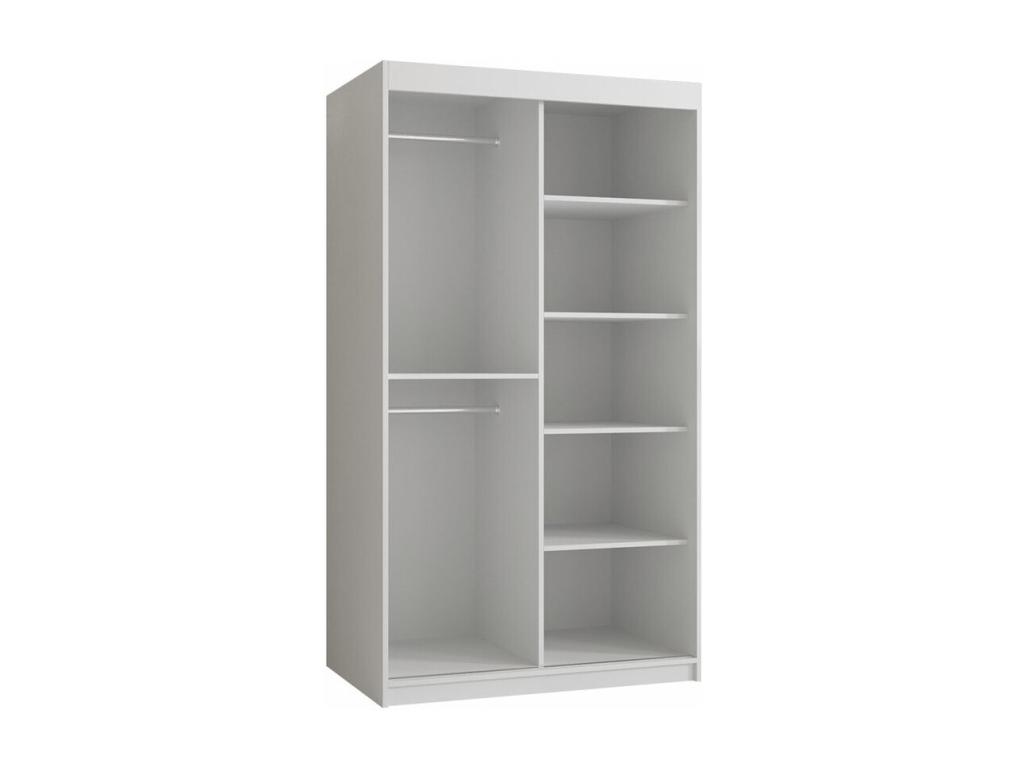 Armario Abodeia H122 - Blanco - 200x100x62cm - Puertas de armario Correderas