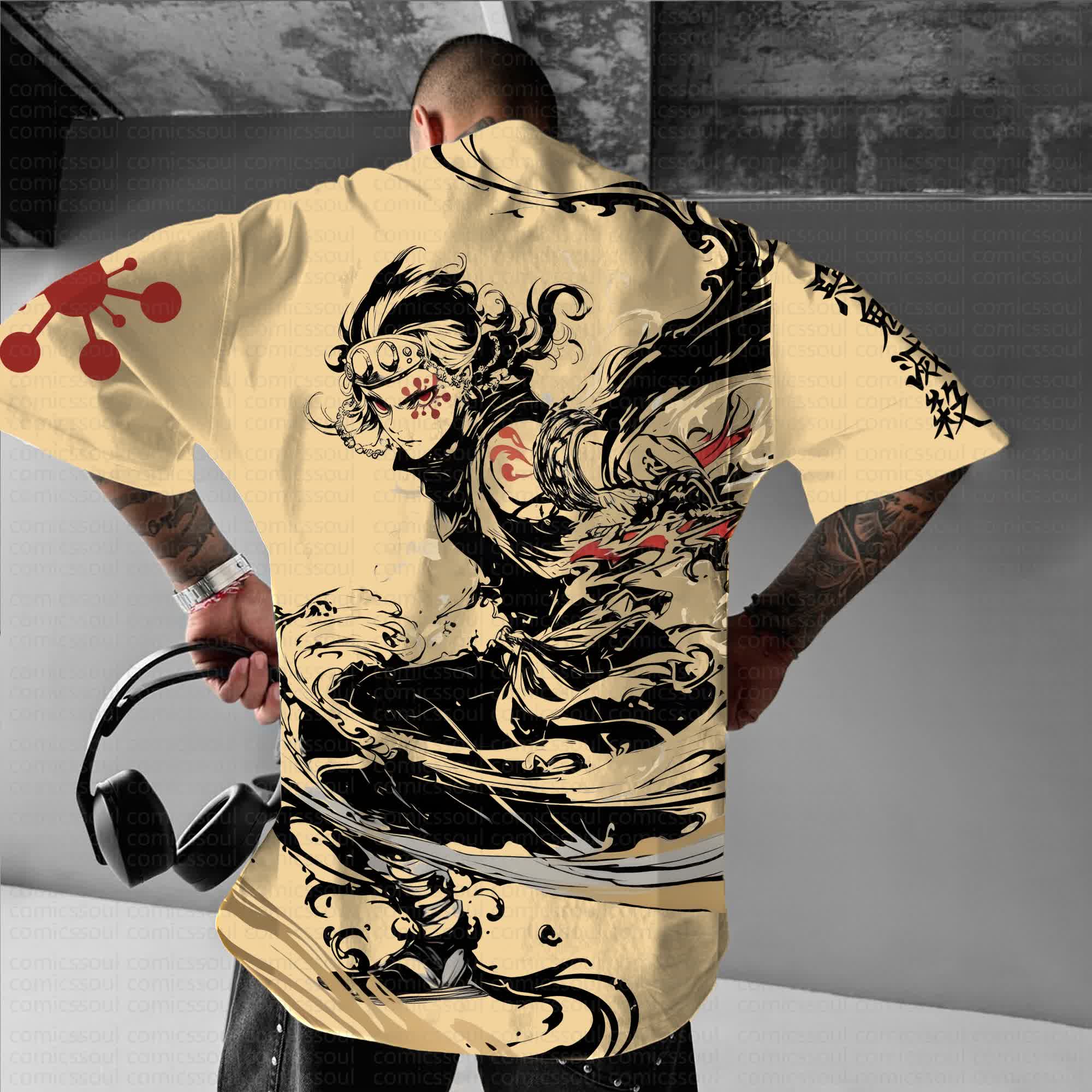 Unisex Anime Inspired Vintage T-Shirt丨Comicssoul