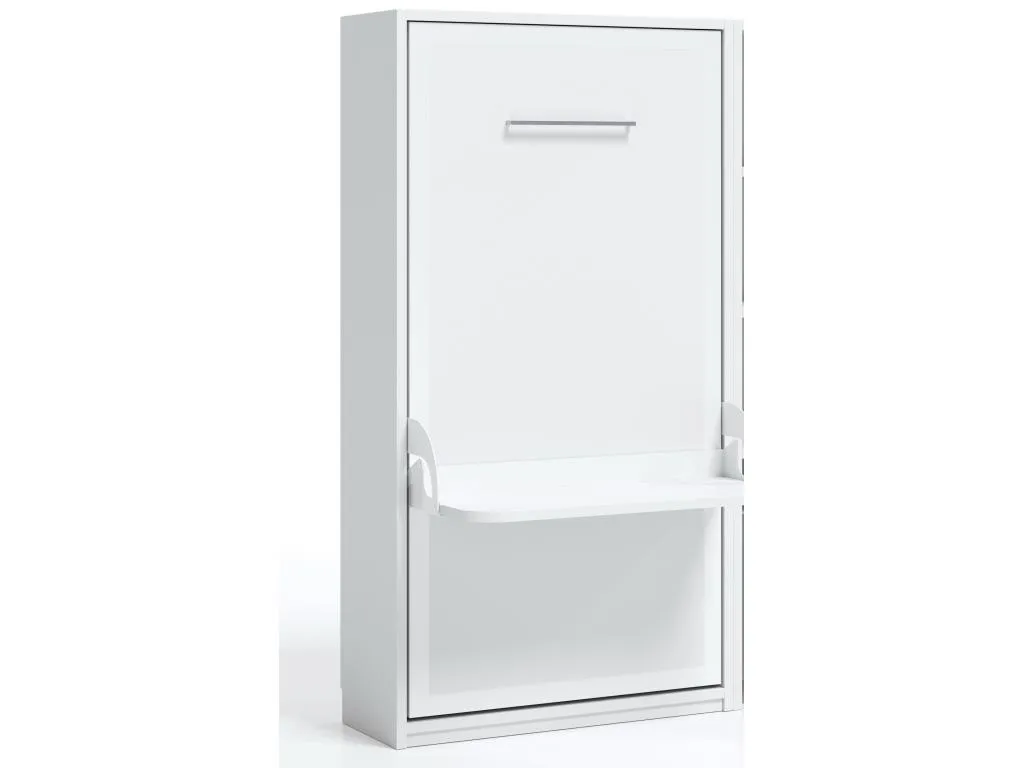 Cama abatible vertical con escritorio 140x190 cm Studante-Biocasahogar blanco LL2479890
