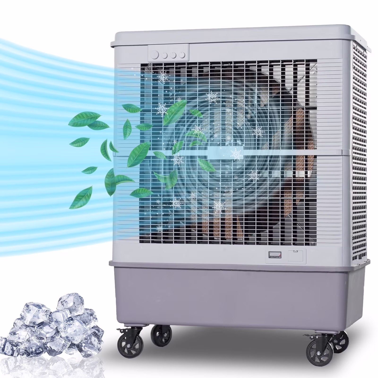YougetTech 37'' Portable 3000CFM Evaporative Air Cooler - Image 3